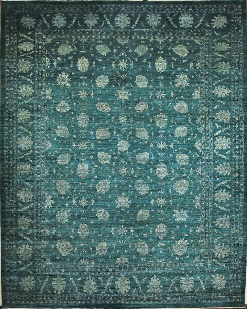 Dywany pakistanskie, 100% wełniane, bardzo dobrej jakosci. Jedne z najniżej strzyżonych dywanow; wysokość runa to ok. 6 mm